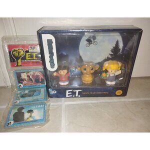 Vintage Topps ET Trading Cards and Little People ET Characters